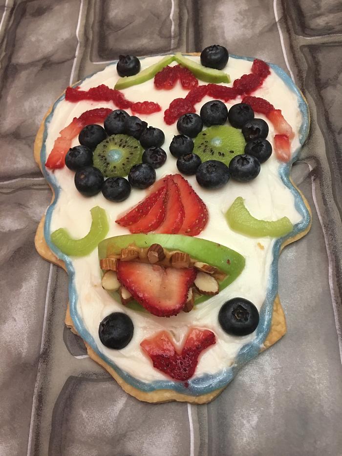 Dead of the day sugar skull cookie