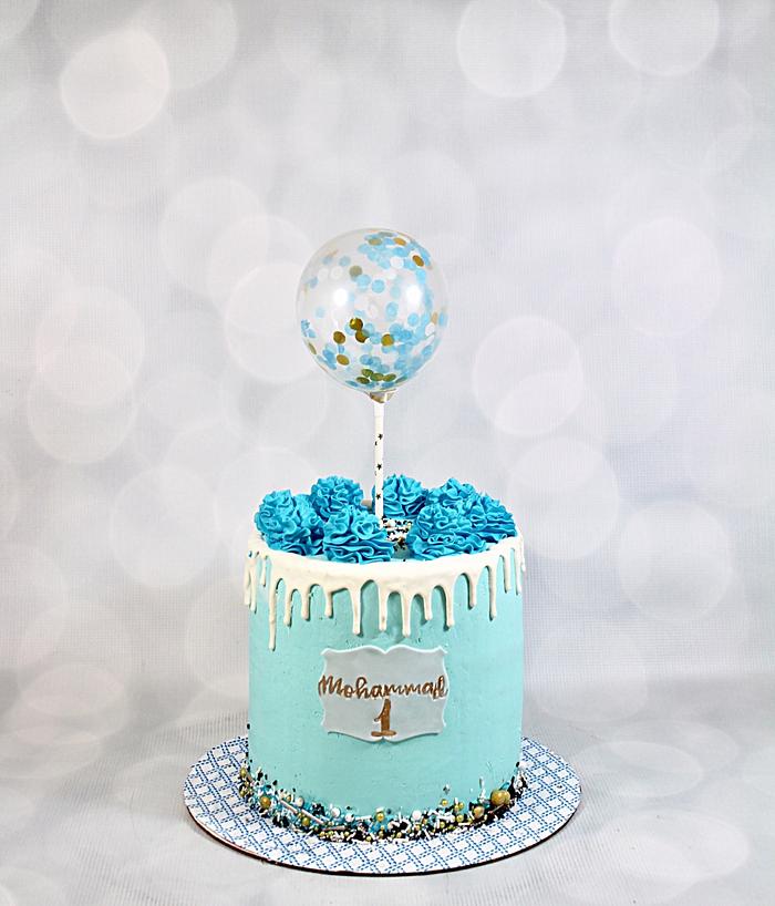 Birthday balloon cake 