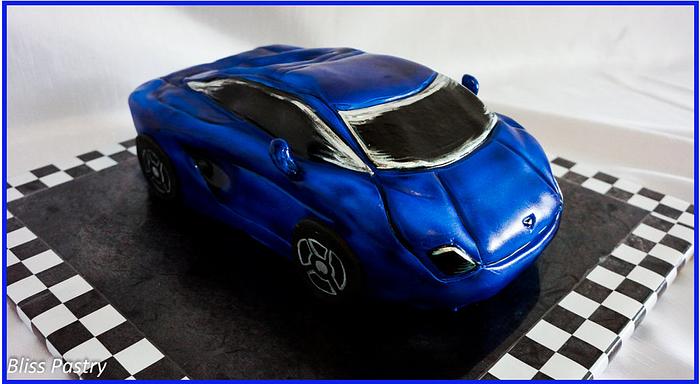 Blue Lamborghini with a White Background Edible Cake Topper Image ABPI – A  Birthday Place