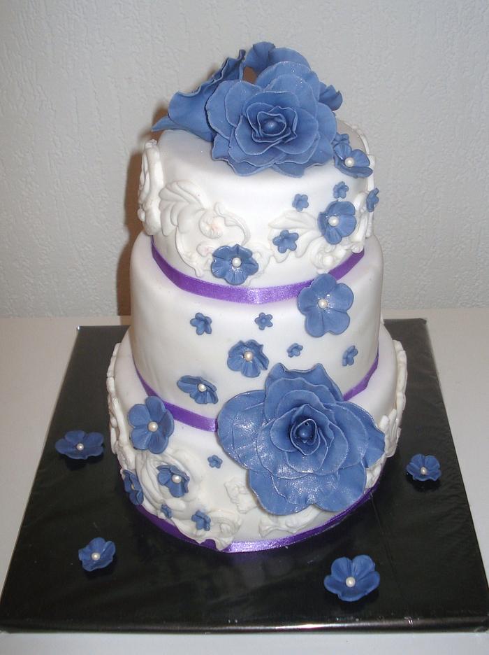 Small wedding cake, 20cm, 16cm, 10cm