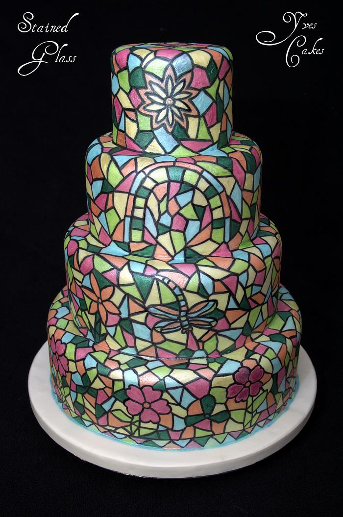 Stained Glass Wedding cake
