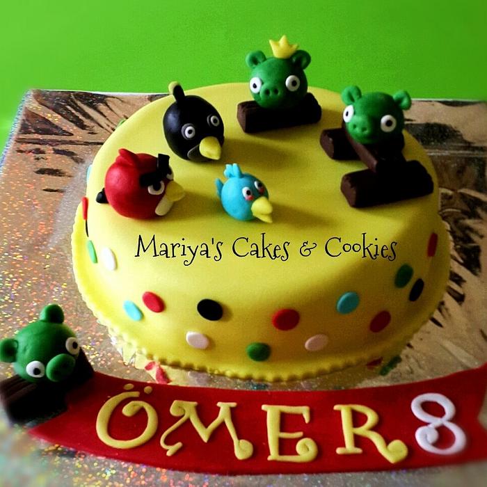 Angry birds cake