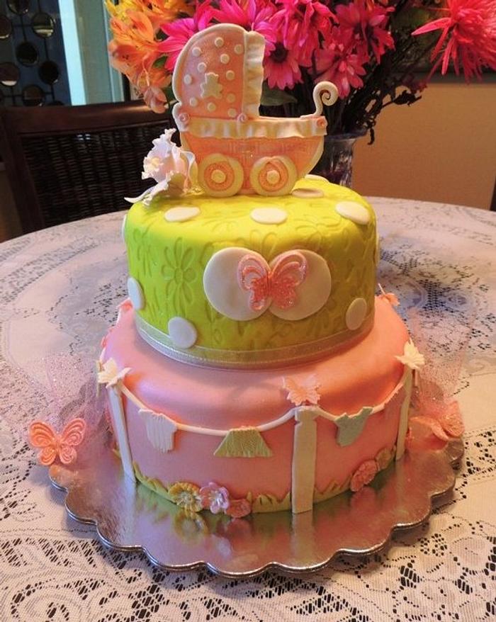 Baby Kiana's Baby Shower Cake