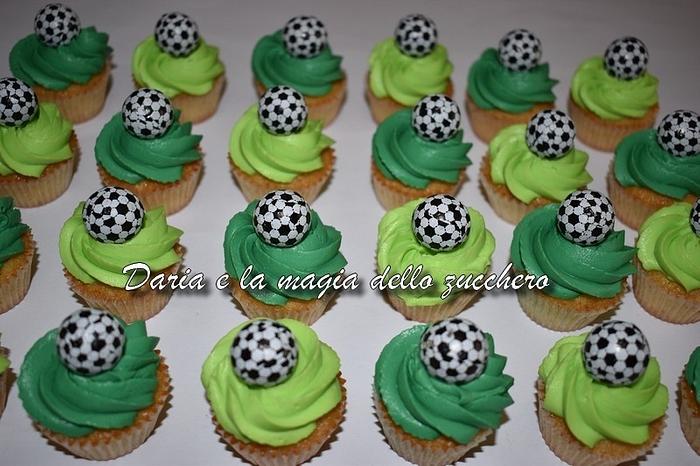 soccer minicupcakes