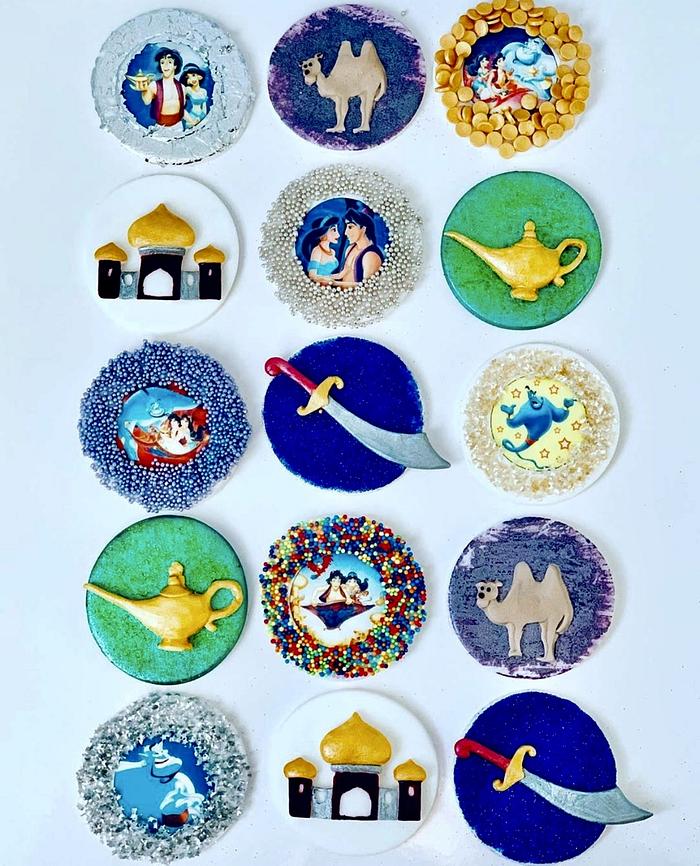 Aladdin Cupcake Toppers