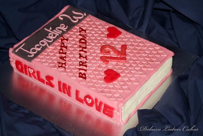'Girls in Love' Book Cake