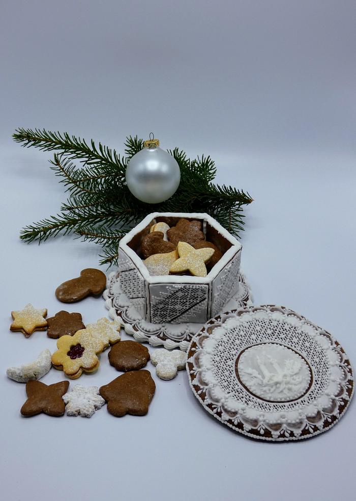 Cookie box of gingerbread 