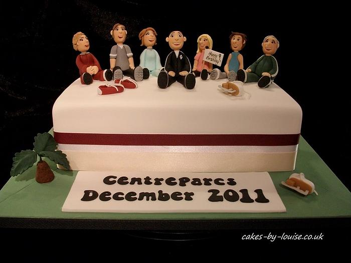 Gumpaste family celebration cake