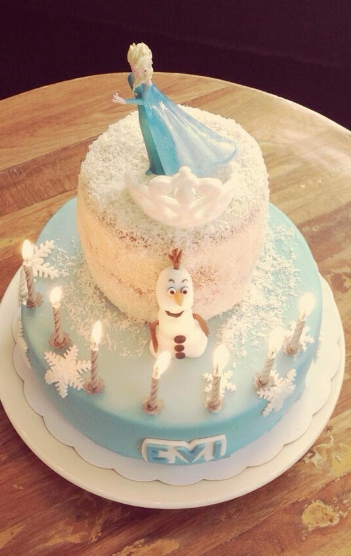 Frozen cake for my little girl