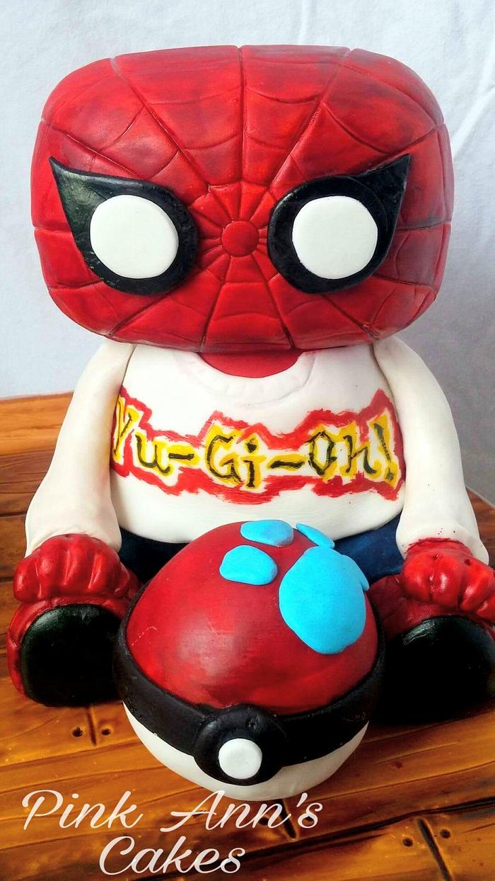 Spider-Man funko pop cake