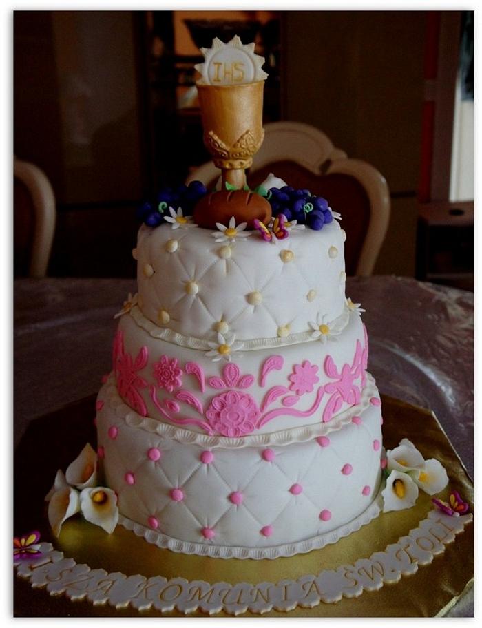First communion cake