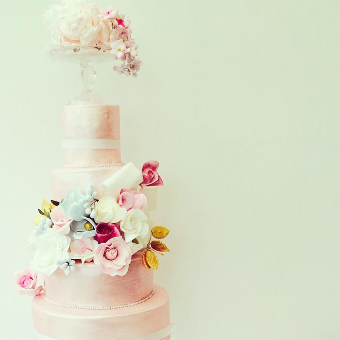 Floral Wedding cake.