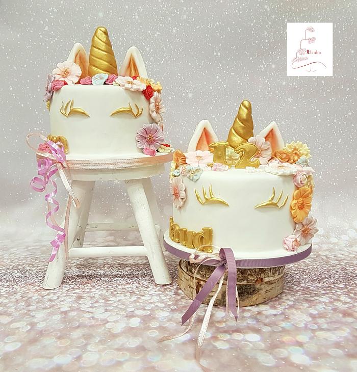 Sisters: unicorn cakes