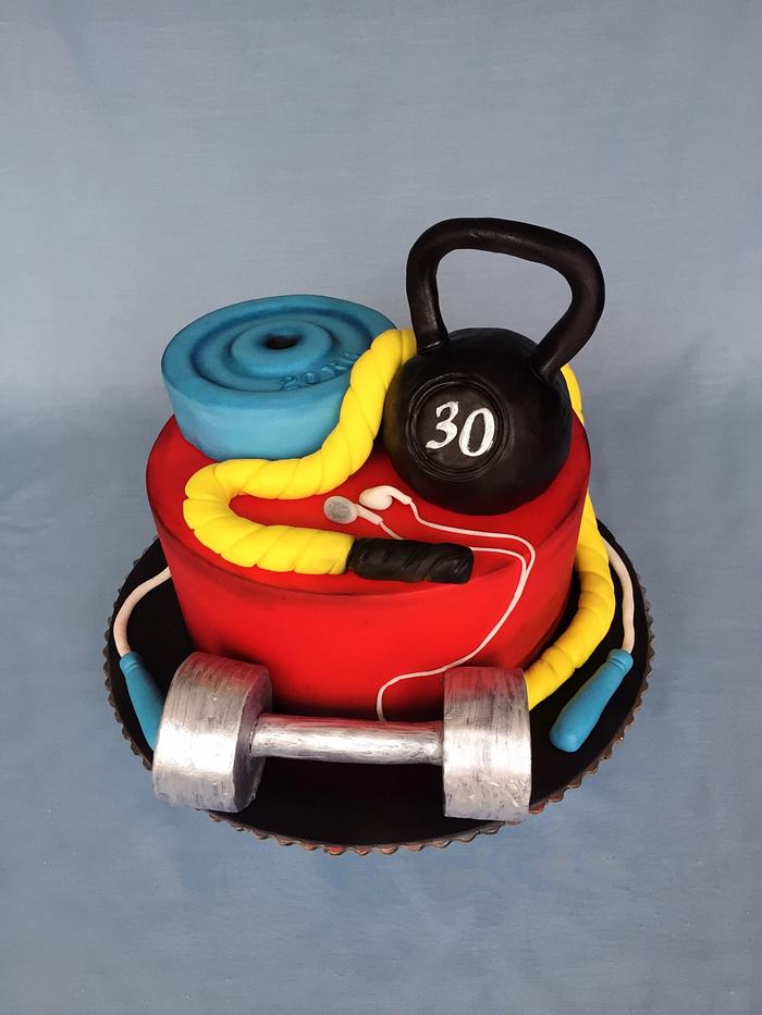CrossFit birthday cake