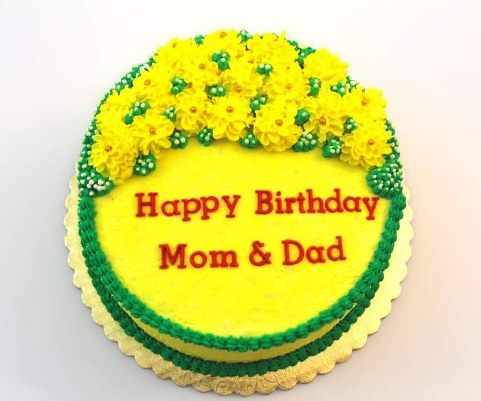 Birthday Cake for Mom and Dad