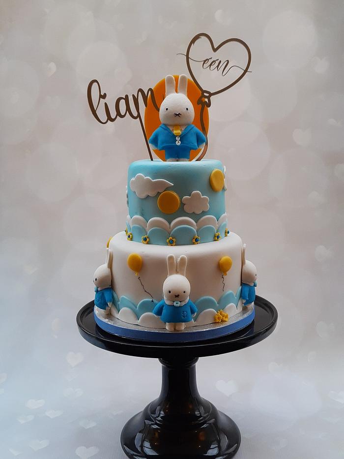 Lief Konijnen taartje/Miffy birthday cake