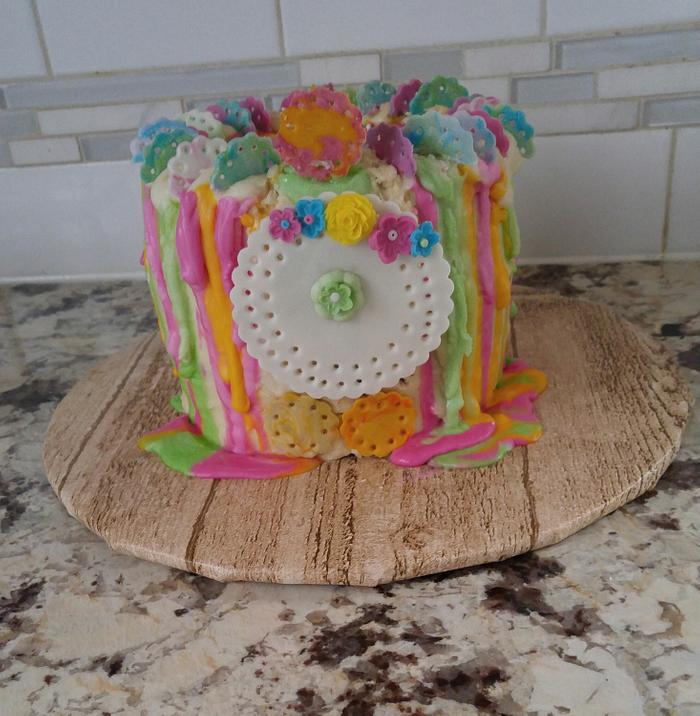 HAPPY BIRTHDAY 🌼 SPRING CAKE