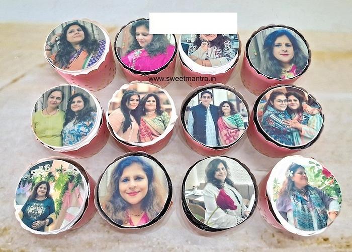 Photo print on cupcakes