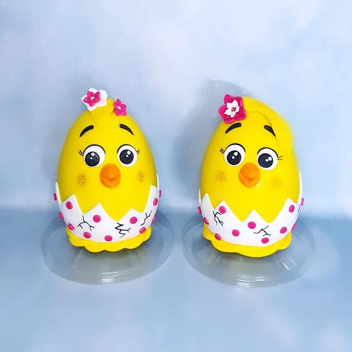 chick easter chocolate eggs 