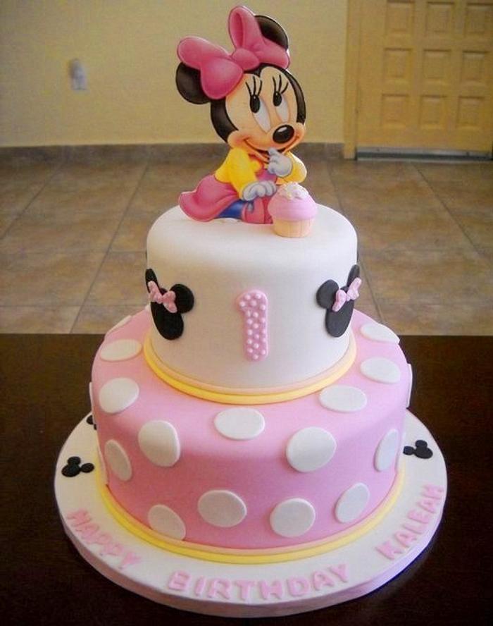 Minnie Mouse Cake Decorated Cake By Yummytreatsbyyane Cakesdecor