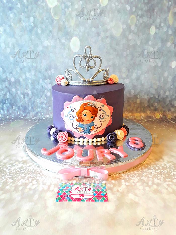 Sofia tiara cake by Arty cakes 