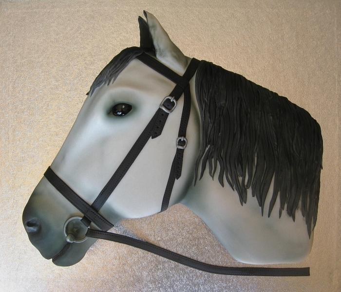 3D Horse head cake