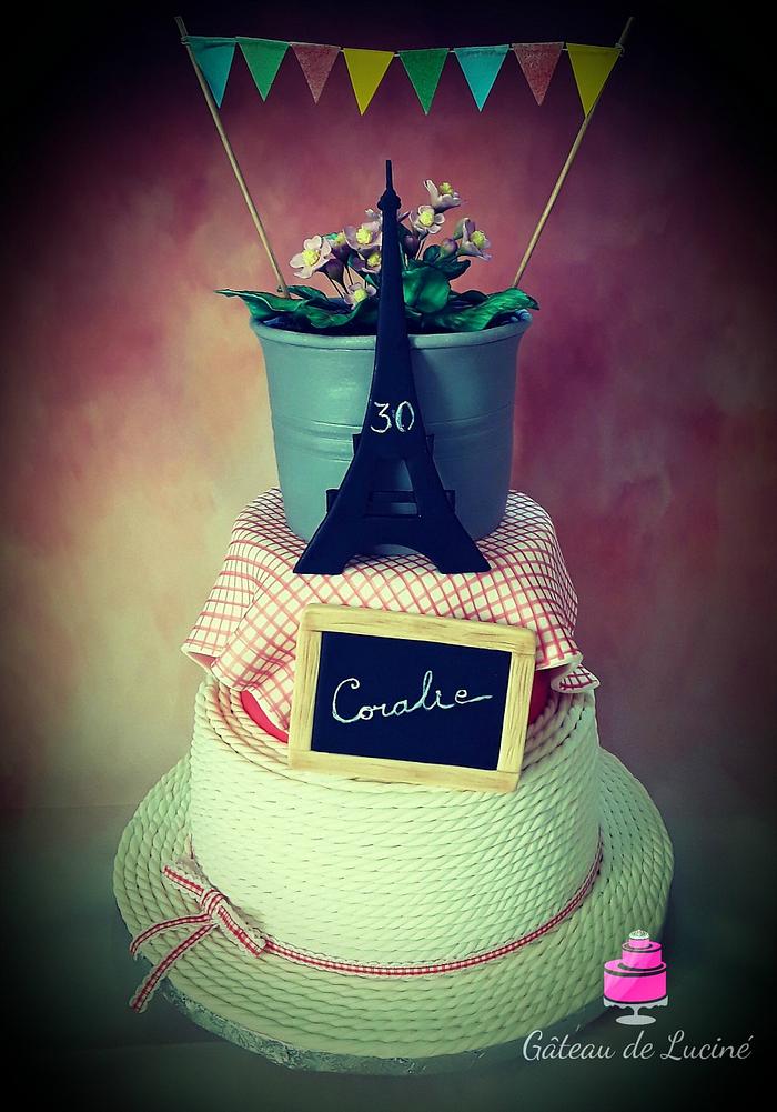 Birthday cake " La guinguette "