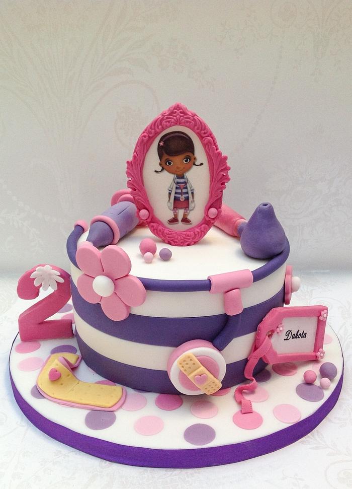 Doc McStuffin themed birthday cake