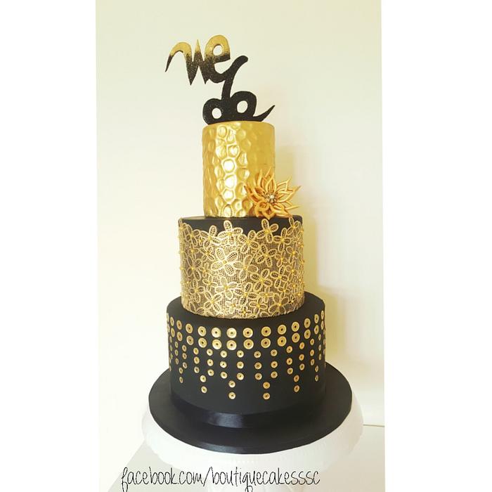 "We do it again" - wedding cake