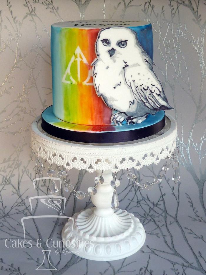 Hedwig Hallows Cake