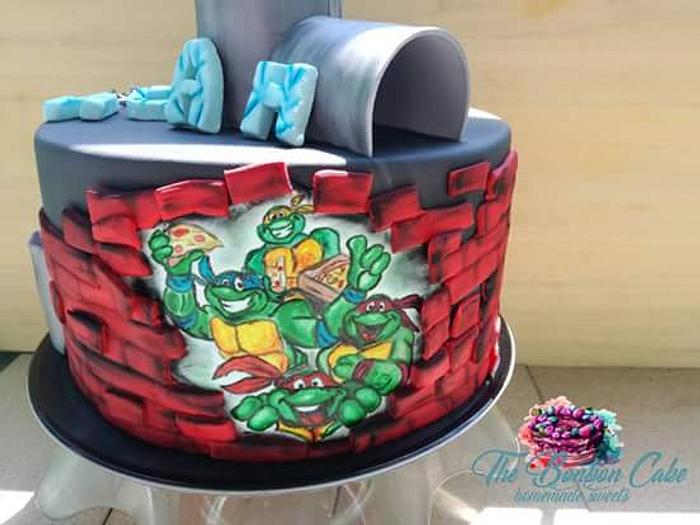 Ninja тurtles cake