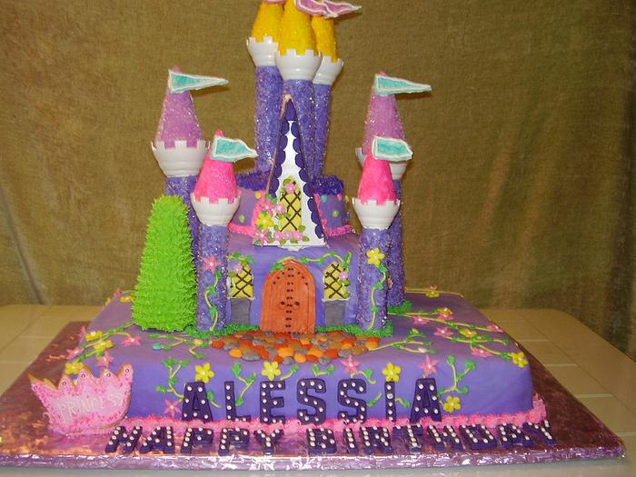 Castle cake from Enchanted Cakes On FB