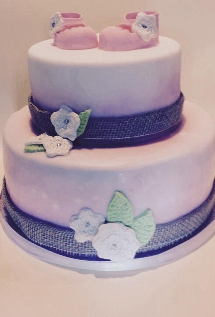 Cake for a baby shower 