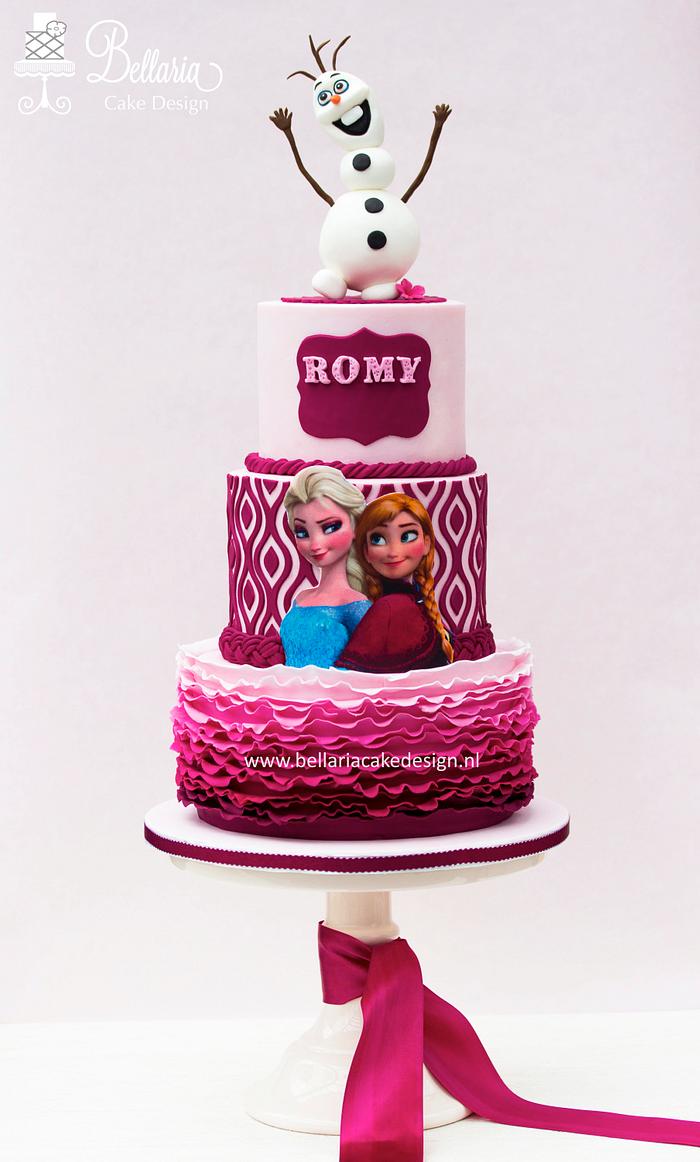 Frozen Anna Inspired Princess Series Cake