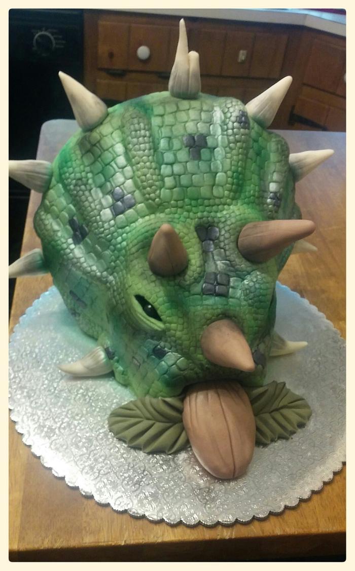 Triceratops Cake