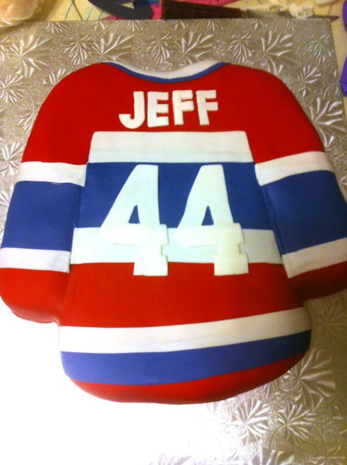 Montreal Canadians Jersey Cake