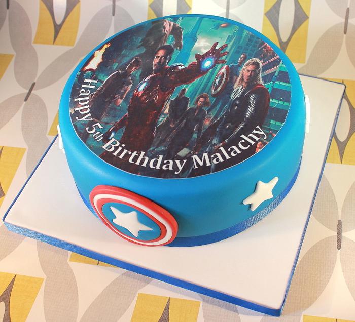 'The Avengers' Fondant Cake
