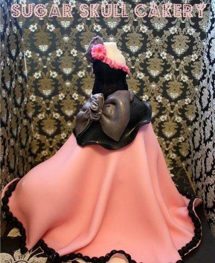 Fondant Sweet 16 Dress (Cake Topper)