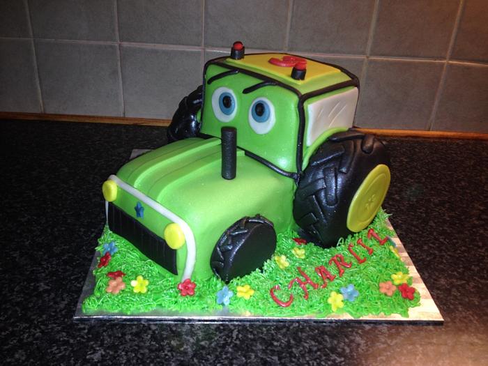 little tractor cake