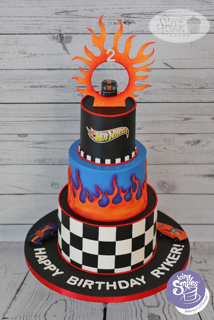 Hot Wheels Themed Birthday Cake!