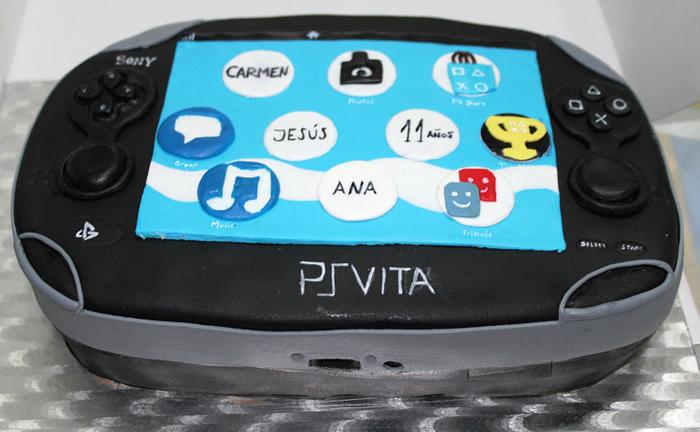 Tarta PSP Vita.-  PSP Vita cake 