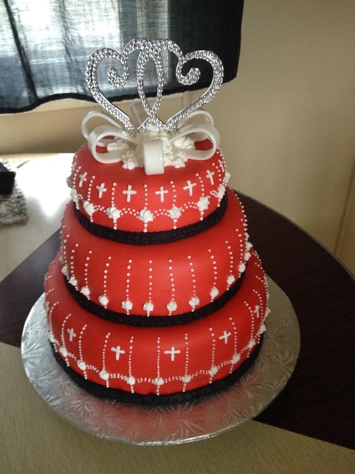 My 1st Wedding cake