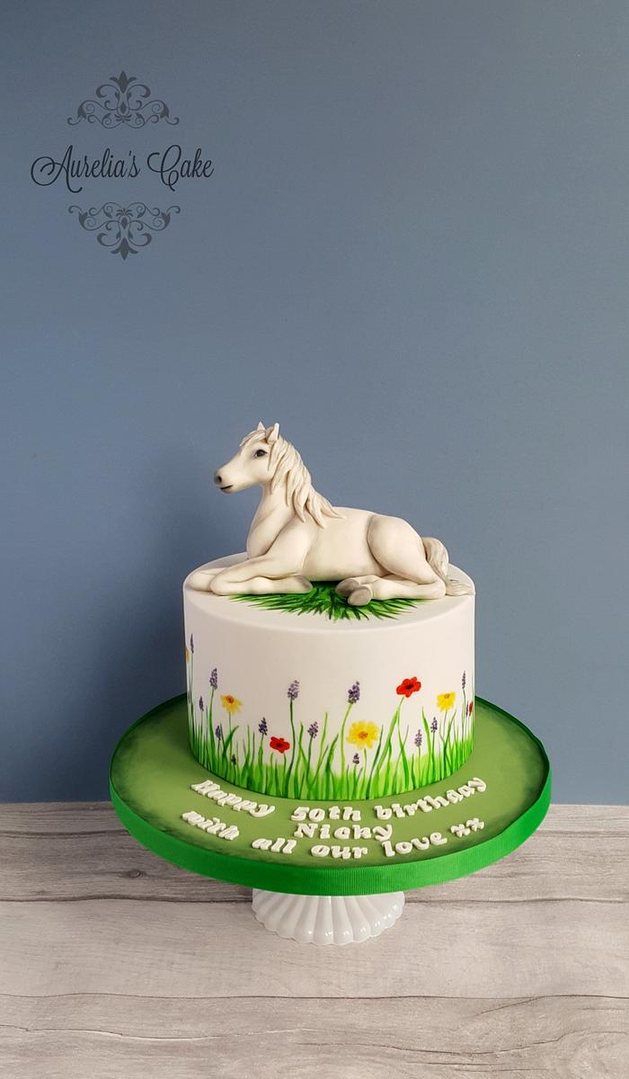 Horse themed cake.