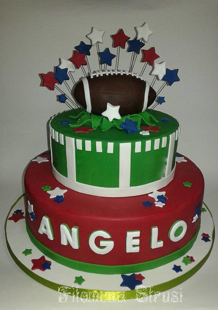 American football  cake