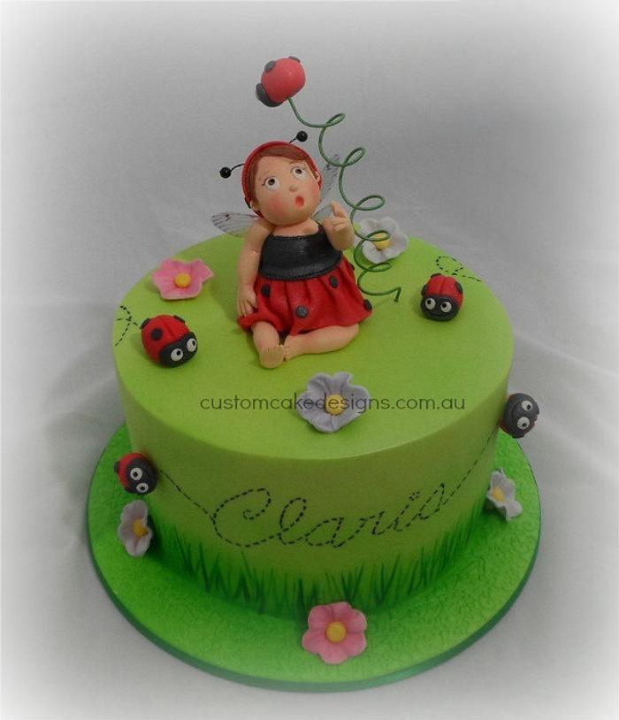 Ladybug Toddler 1st birthday Cake