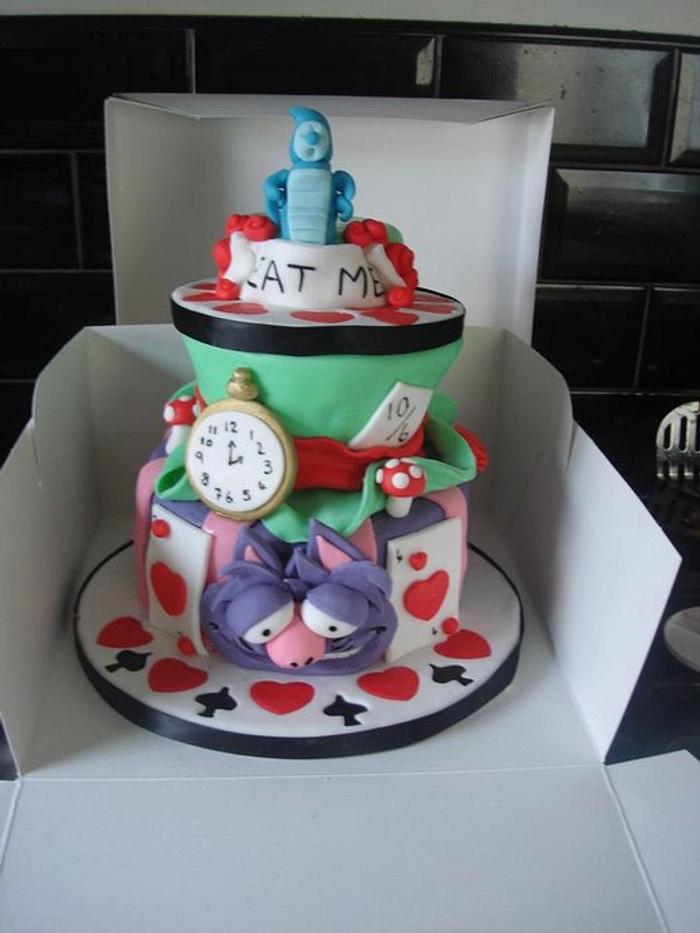 A very happy unbirthday! mad hatters cake