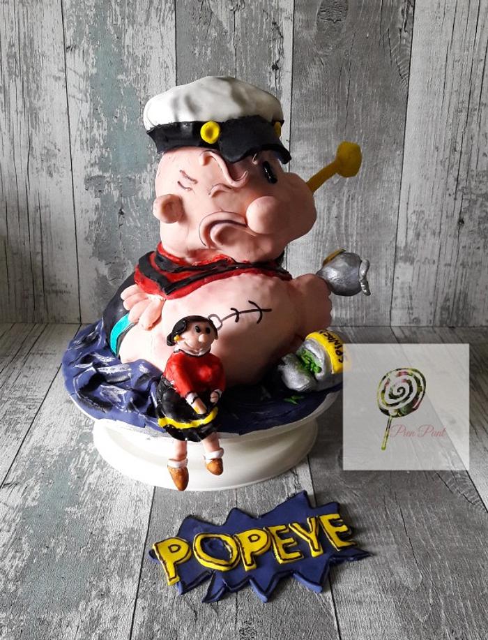 Popeye 3d cake