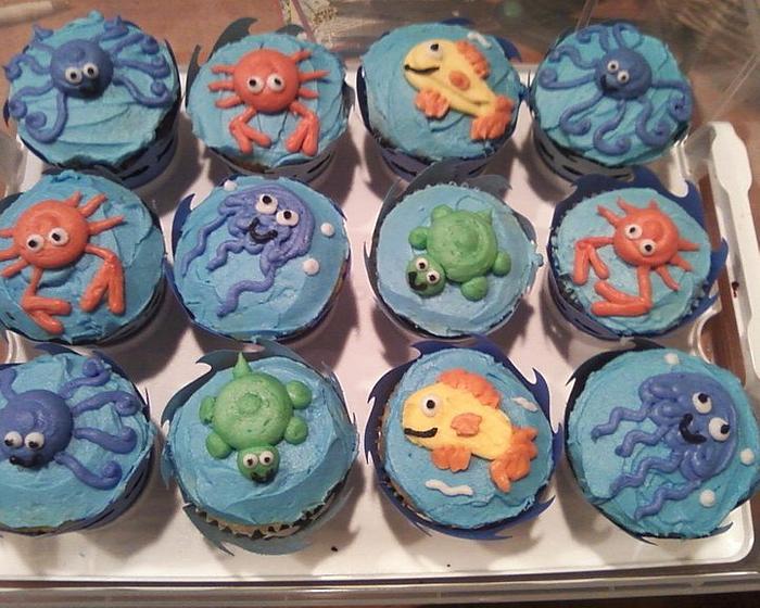 under the sea cupcakes 