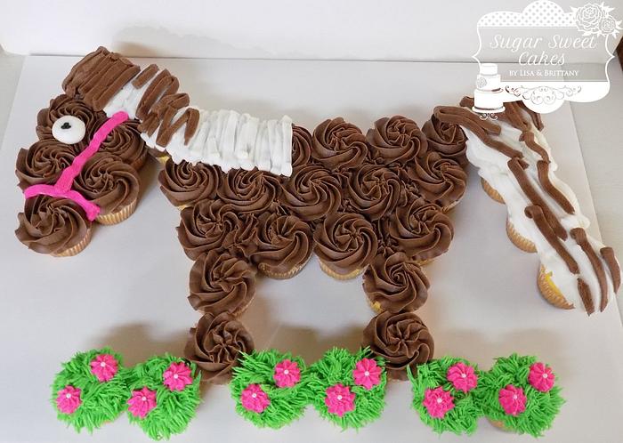 Horse Cupcake Cake