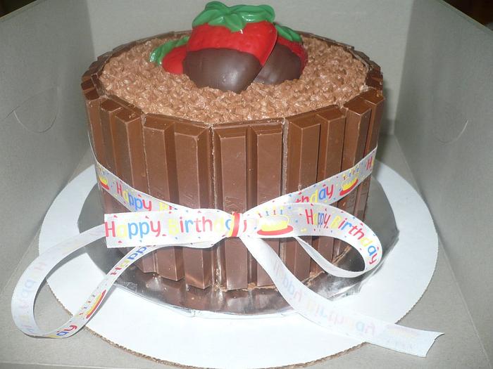 Kit Kat barrel Cake 
